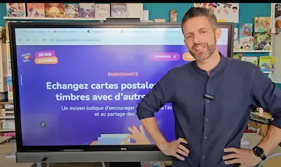 Monsieur Mathieu présente j'ecris je timbre