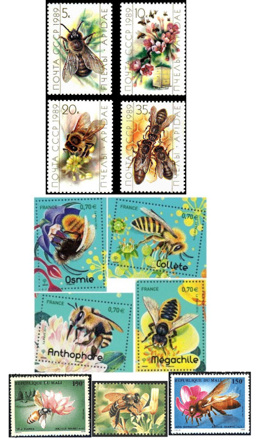 Les timbres et les abeilles